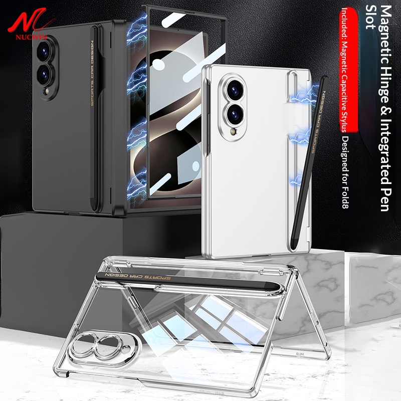 Pen Cup Magnetic - เคสป้องกันหน้าจอในตัวพร้อมบานพับแม่เหล็กสำหรับ Samsung Galaxy Z Fold 8