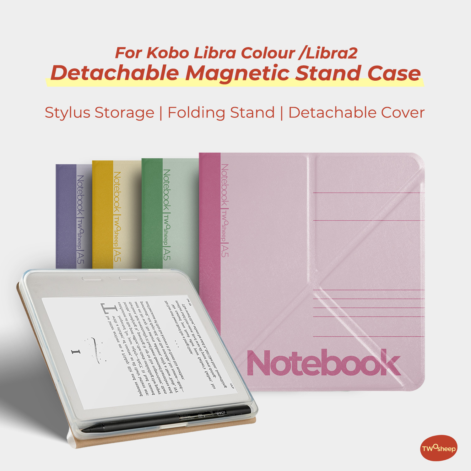 Pen Cup Magnetic - ทูชีพ แคมปัสเคสแม่เหล็กแบบถอดได้เหมาะสำหรับโคโบ ลิบรา คัลเลอร์ ลิบรา 2