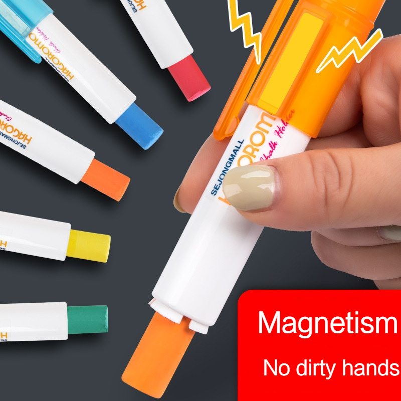 Pen Cup Magnetic - แม่เหล็กทนทานผู้ถือชอล์กคลิปสําหรับครูเขียนไม่สกปรกมือพลาสติกชอล์กคลิป Extender อุปกรณ์สํานักงานโรงเรียน