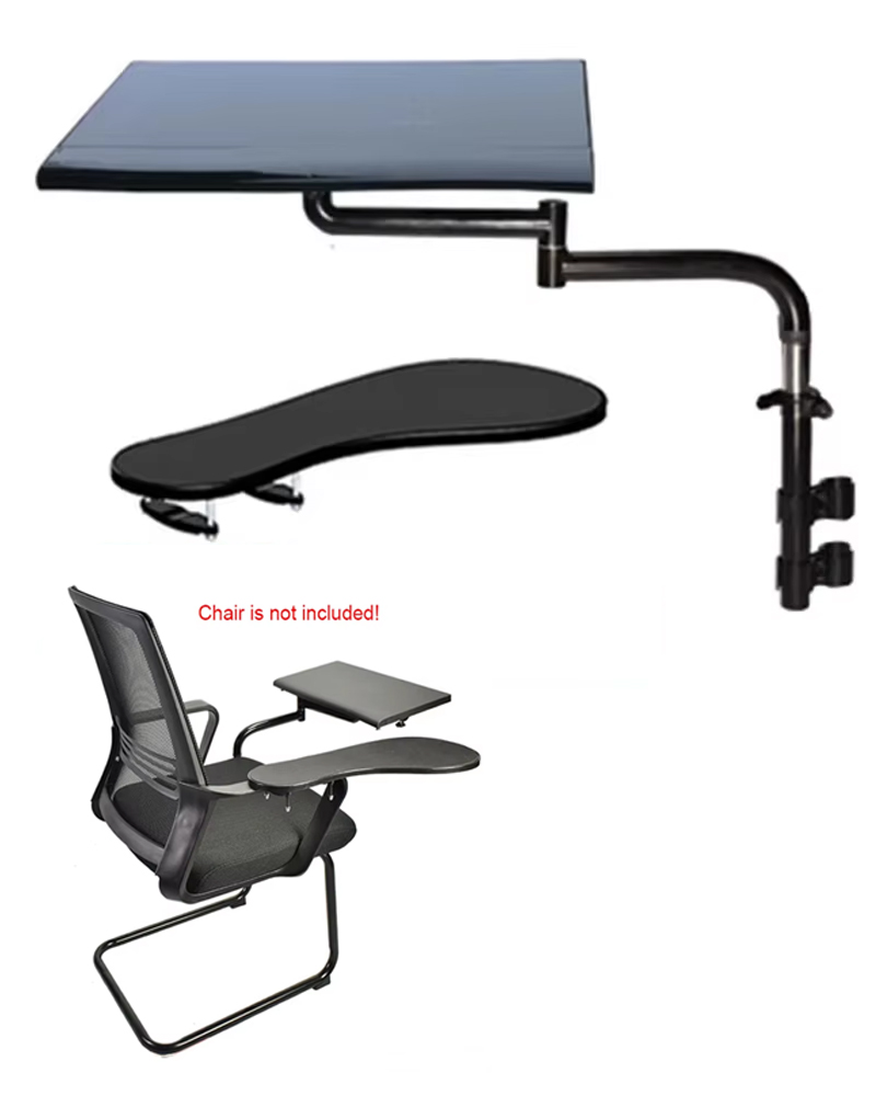 Desk Setup Pink - Hyvarwey Full Motion Multifunctional เก้าอี้โบว์หนีบคีย์บอร์ด/เมาส์ Pad