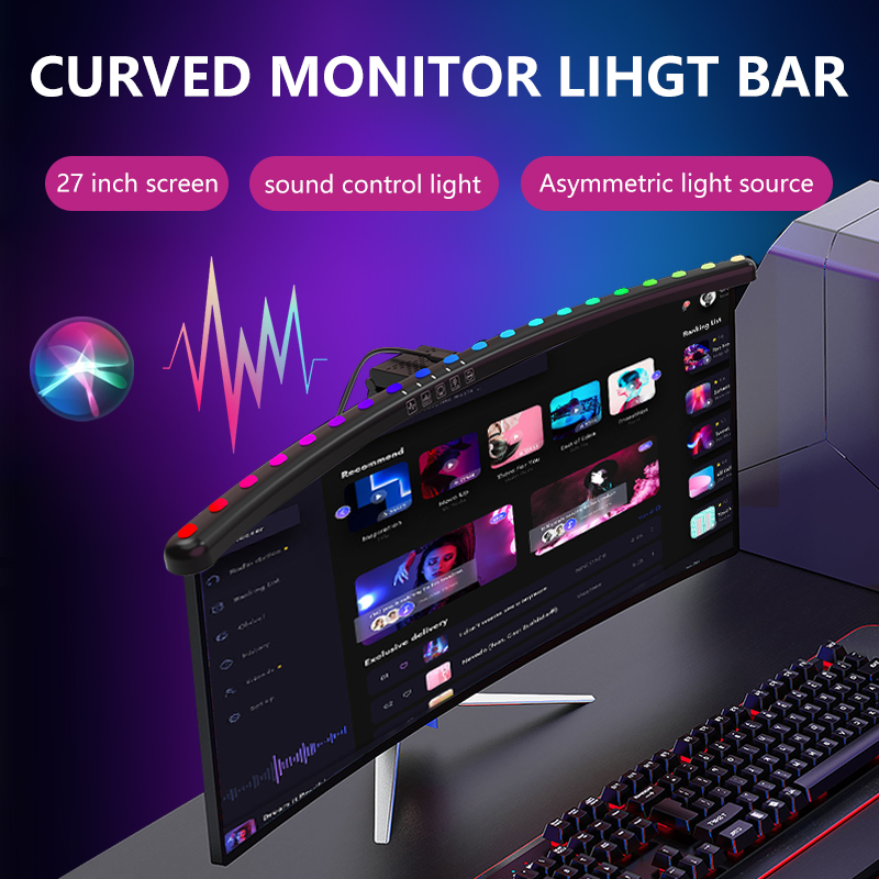ไฟ RGB แบบแท่งสำหรับจอภาพ สมาร - Desk Room Setup บทวิจารณ์และราคา