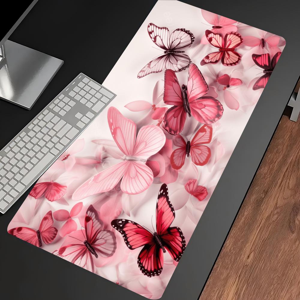 แผ่นรองเมาส์เกมมิ่งขนาดใหญ่ลาย - Desk Setup Pink บทวิจารณ์และราคา