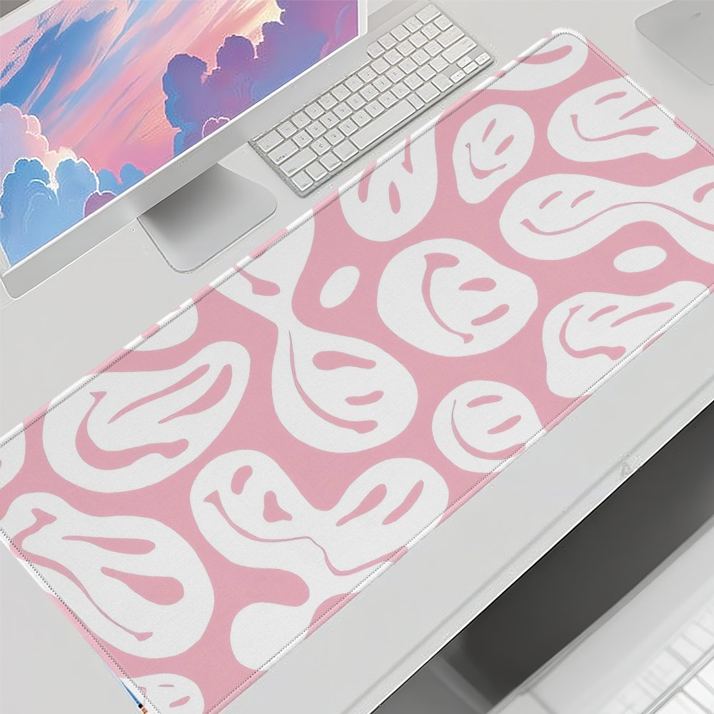 แผ่นรองเมาส์สีชมพูสวยงามขนาดให - Desk Setup Pink บทวิจารณ์และราคา
