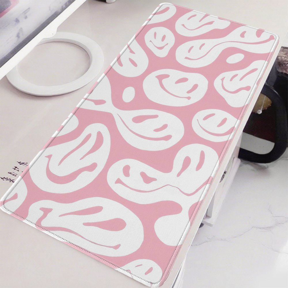 แผ่นรองเมาส์สีชมพูสวยงามขนาดให - Desk Setup Pink บทวิจารณ์และราคา