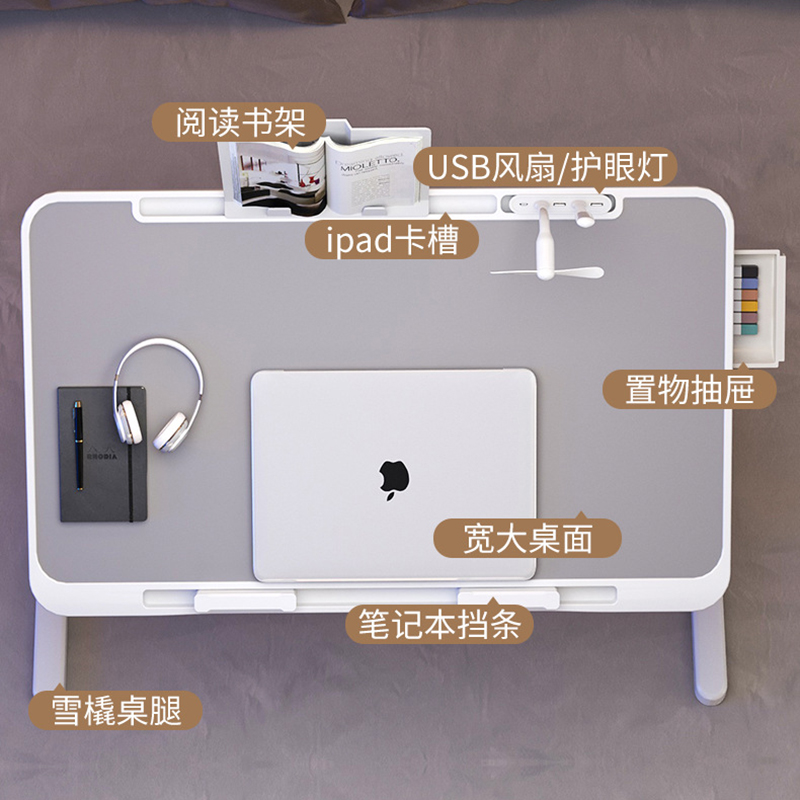 โต๊ะเหนือเตียง โต๊ะสําหรับเกม  - Desk Room Setup บทวิจารณ์และราคา