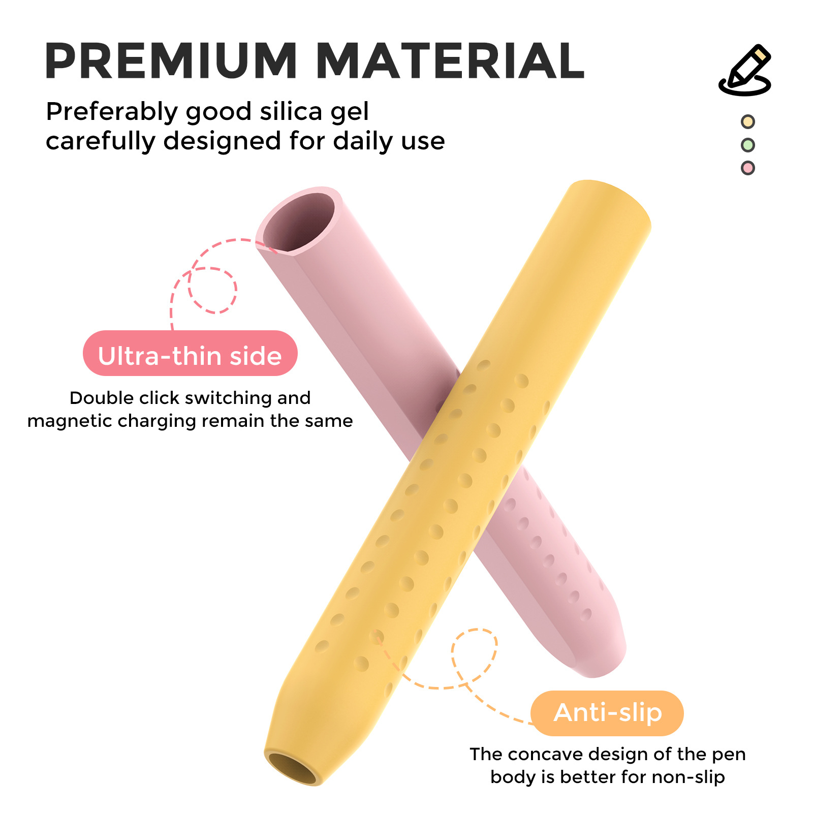 1PC ฝาครอบสไตลัสสําหรับ Apple  - Pen Cup Magnetic บทวิจารณ์และราคา