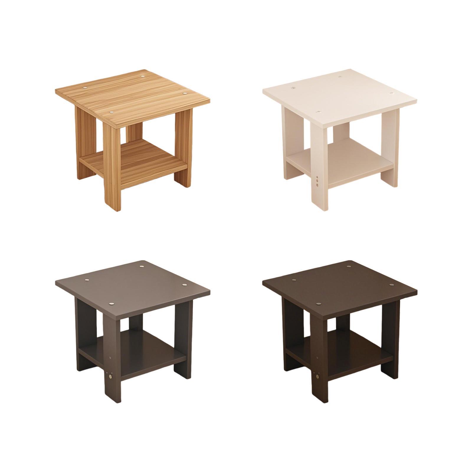 โต๊ะข้างไม้สองชั้นอเนกประสงค์  - Desk Setup Minimalist บทวิจารณ์และราคา