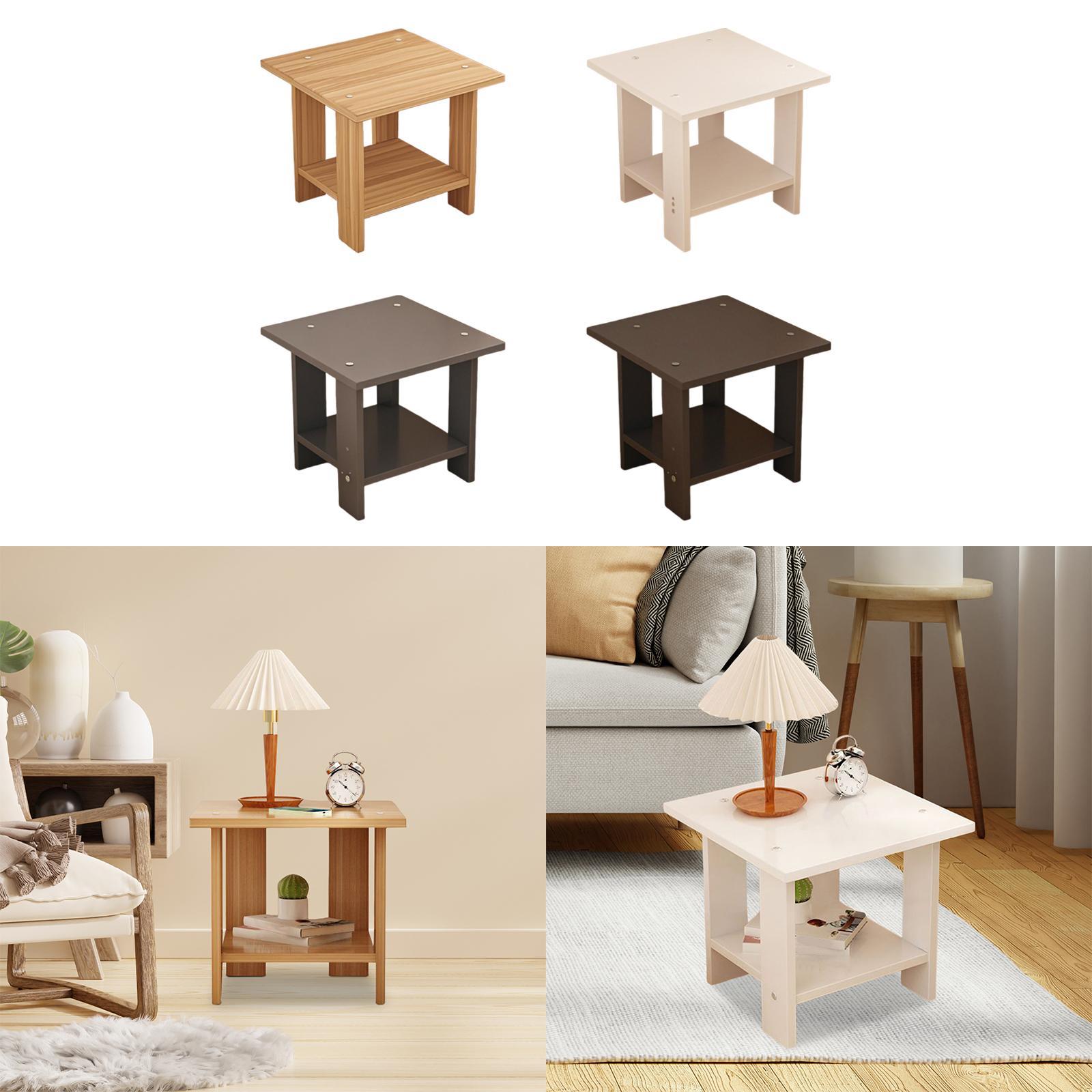 โต๊ะข้างไม้สองชั้นอเนกประสงค์  - Desk Setup Minimalist บทวิจารณ์และราคา
