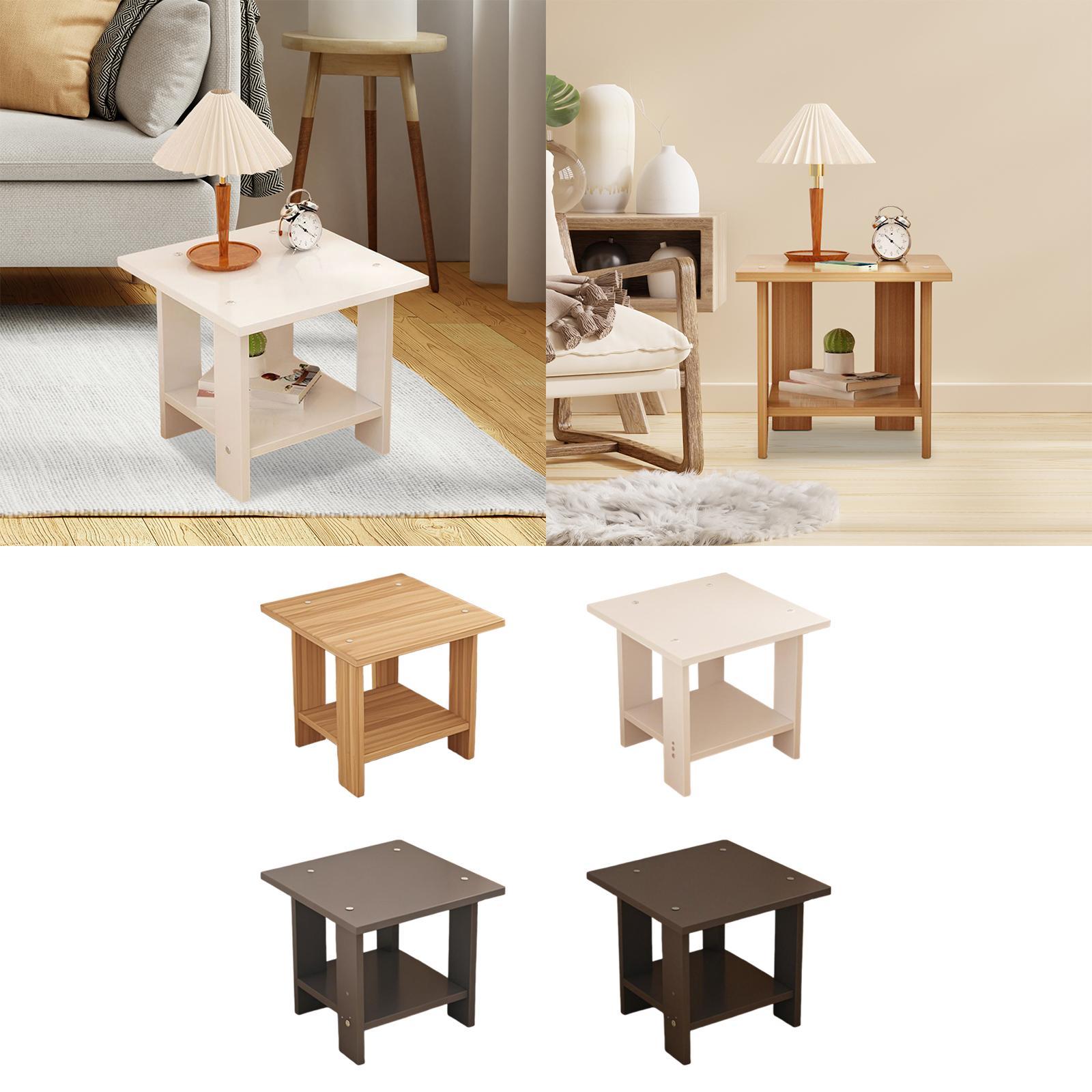 โต๊ะข้างไม้สองชั้นอเนกประสงค์  - Desk Setup Minimalist บทวิจารณ์และราคา