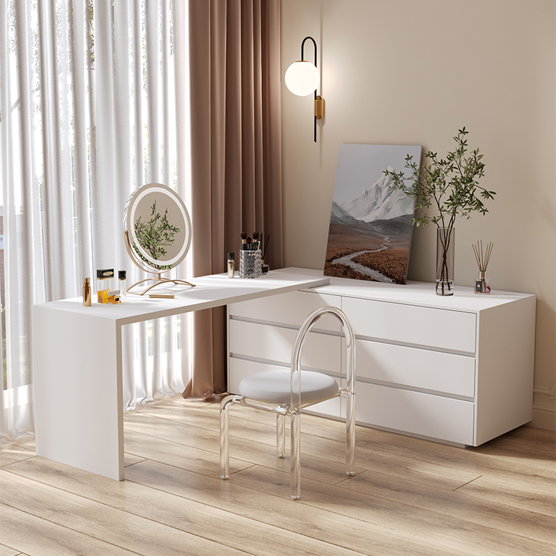 โต๊ะเครื่องแป้งอเนกประสงค์รูปต - L Shaped Desk Setup บทวิจารณ์และราคา