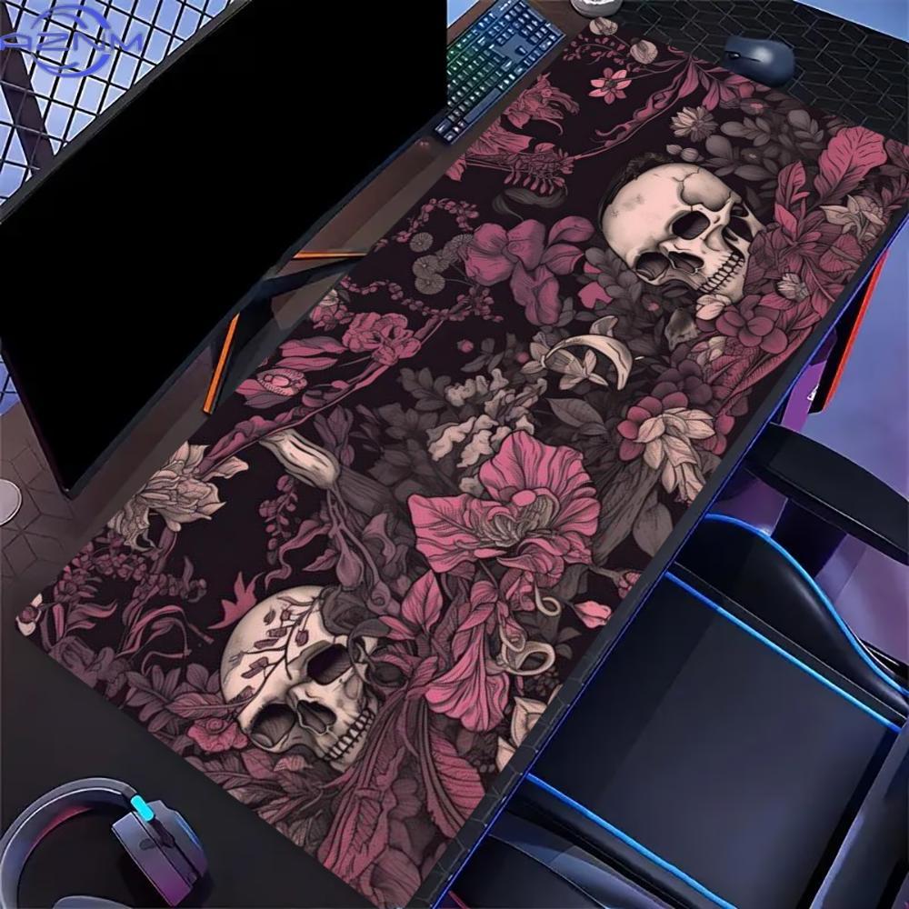 แผ่นรองโต๊ะลายหัวกะโหลกดอกกุหล - Desk Setup Pink บทวิจารณ์และราคา