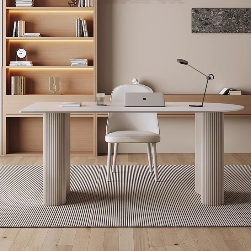 โต๊ะทำงานในห้องนอน โต๊ะโน้ตบุ๊ - L Shaped Desk Setup บทวิจารณ์และราคา