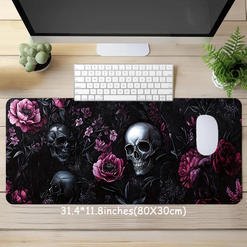 แผ่นรองเมาส์ลายหัวกะโหลกสไตล์โ - Desk Setup Pink บทวิจารณ์และราคา