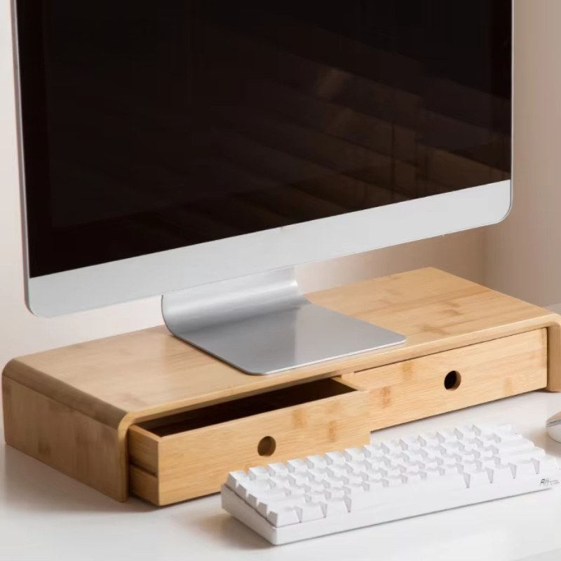 แท่นวางจอแล็ปท็อปไม้ไผ่ ที่วาง - Desk Room Setup บทวิจารณ์และราคา
