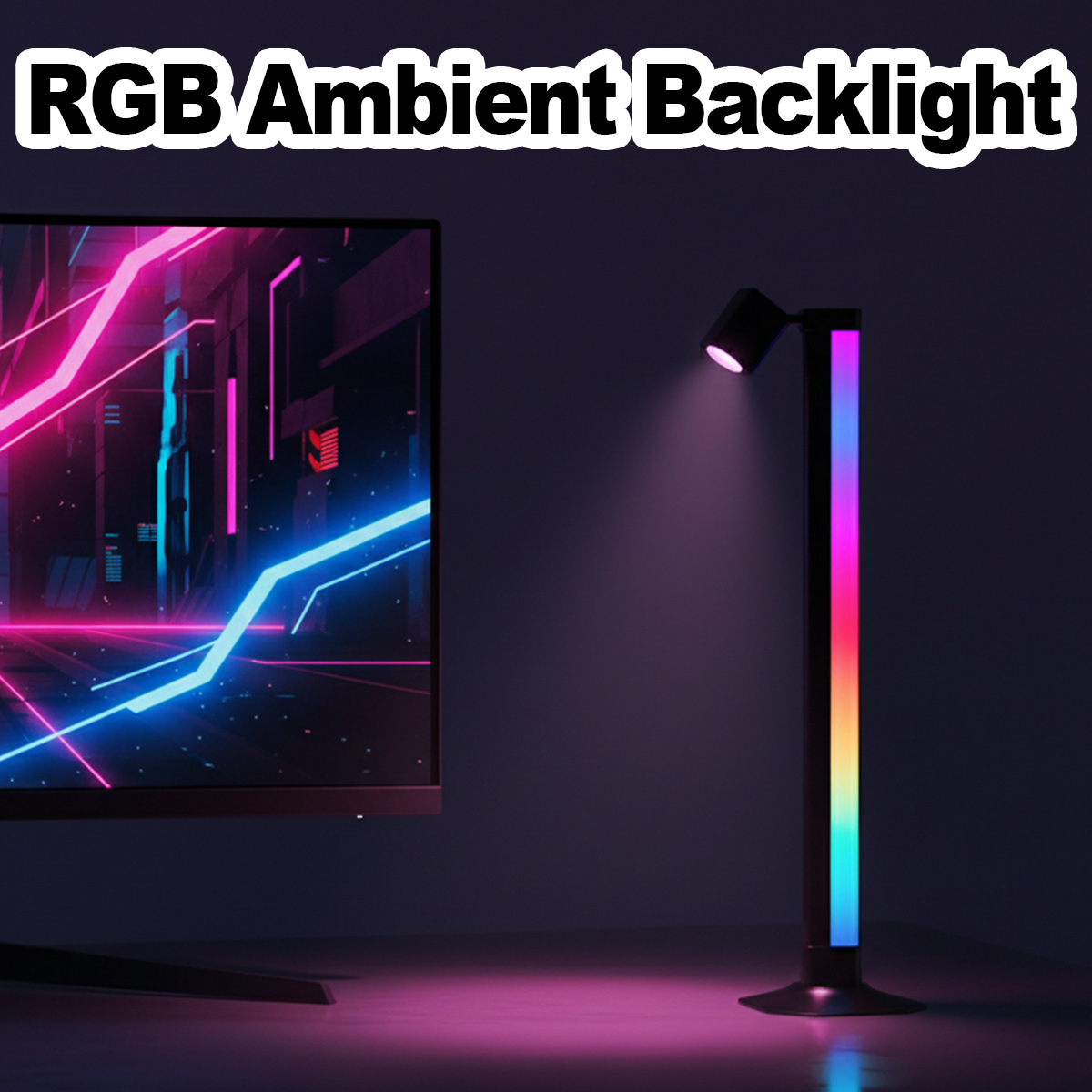 ไฟ LED RGB อัจฉริยะ ควบคุมผ่าน - Desk Setup With Tv บทวิจารณ์และราคา